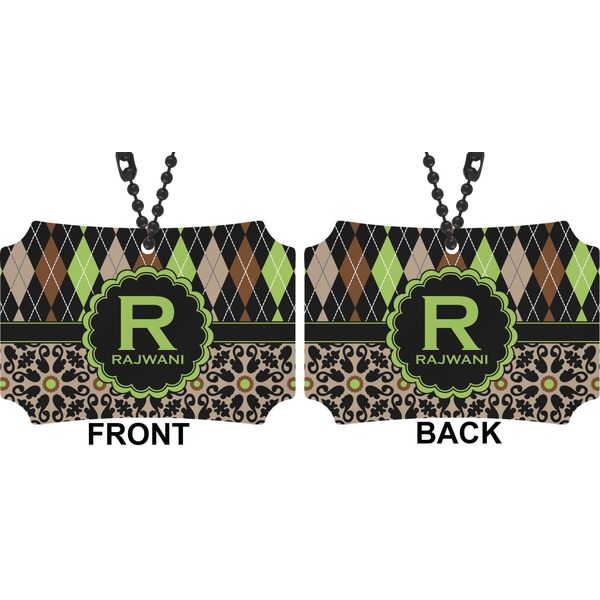 Argyle & Moroccan Mosaic Car Ornament - Berlin (Approval)