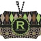 Argyle & Moroccan Mosaic Rear View Mirror Ornament (Personalized)