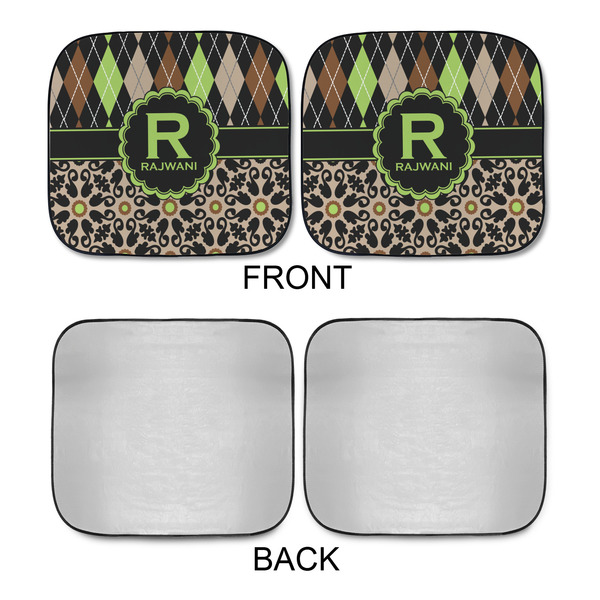 Argyle & Moroccan Mosaic Car Sun Shades - APPROVAL
