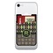Argyle & Moroccan Mosaic Cell Phone Credit Card Holder w/ Phone
