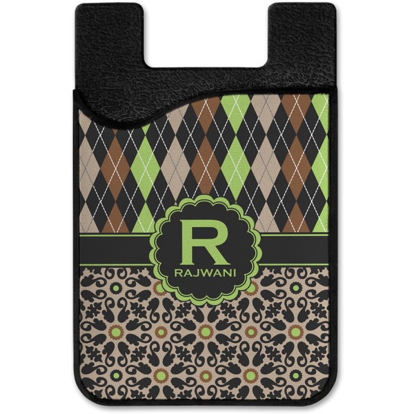 Argyle & Moroccan Mosaic Cell Phone Credit Card Holder