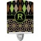 Argyle & Moroccan Mosaic Ceramic Night Light (Personalized)