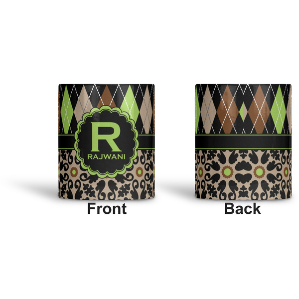 Argyle & Moroccan Mosaic Ceramic Pen Holder - Apvl