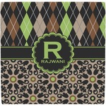 Argyle & Moroccan Mosaic Ceramic Tile Hot Pad (Personalized)
