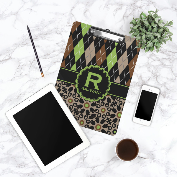 Argyle & Moroccan Mosaic Clipboard - Lifestyle Photo