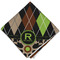 Argyle & Moroccan Mosaic Cloth Dinner Napkin - Single w/ Name and Initial
