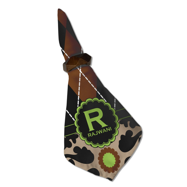 Argyle & Moroccan Mosaic Cloth Napkins - Personalized Dinner (Folded in Ring) (MAIN)