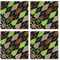 Argyle & Moroccan Mosaic Cloth Napkins - Personalized Lunch (APPROVAL) Set of 4