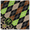 Argyle & Moroccan Mosaic Cloth Napkins - Personalized Lunch (Single Full Open)