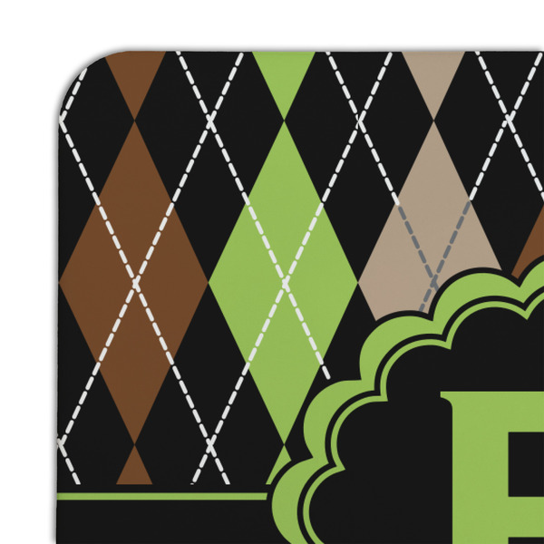 Argyle & Moroccan Mosaic Coaster Set - DETAIL