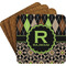 Argyle & Moroccan Mosaic Coaster Set (Personalized)