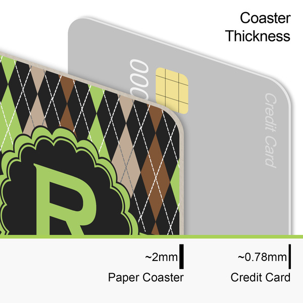 Argyle & Moroccan Mosaic Coaster Thickness