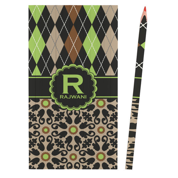 Argyle & Moroccan Mosaic Colored Pencils - Front View