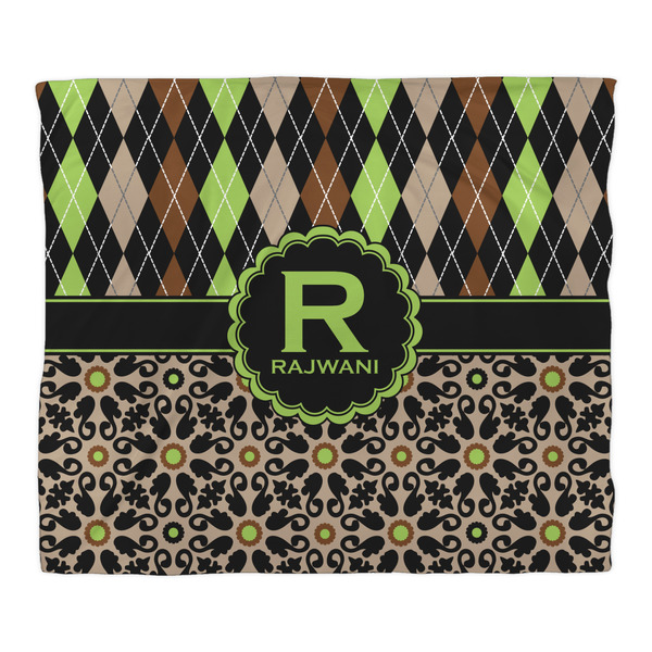 Argyle & Moroccan Mosaic Comforter - King - Front