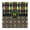 Argyle & Moroccan Mosaic Comforter - Queen - Front