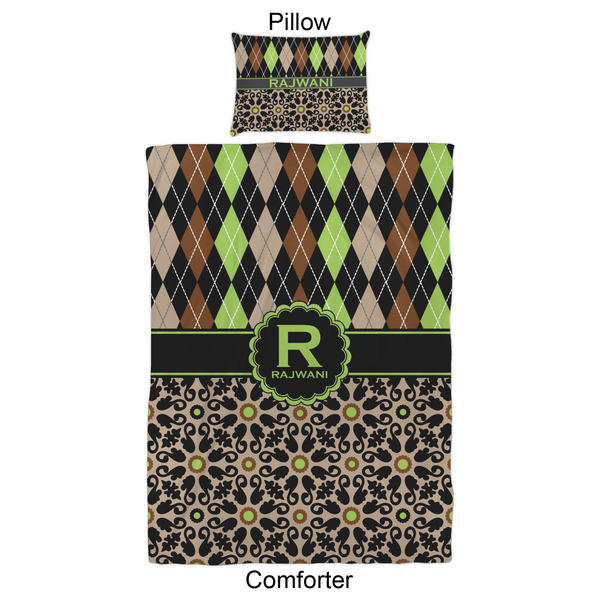 Argyle & Moroccan Mosaic Comforter Set - Twin XL - Approval