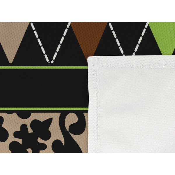 Argyle & Moroccan Mosaic Cooling Towel- Detail