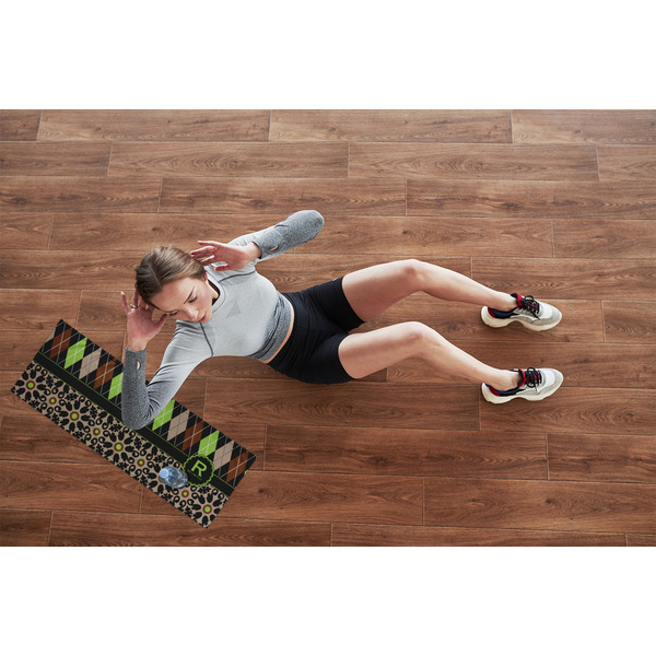 Argyle & Moroccan Mosaic Cooling Towel- Lifestyle