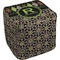 Argyle & Moroccan Mosaic Cube Pouf Ottoman (Personalized)