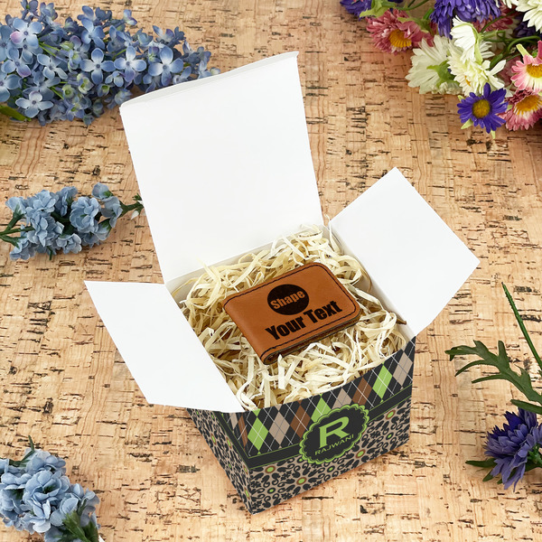 Argyle & Moroccan Mosaic Cubic Gift Box - In Context