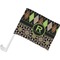 Argyle & Moroccan Mosaic Car Flag - Small w/ Name and Initial