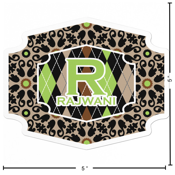 Argyle & Moroccan Mosaic Custom Shape Iron On Patches - L - APPROVAL