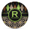 Argyle & Moroccan Mosaic Microwave Safe Plastic Plate - Composite Polymer (Personalized)
