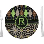Argyle & Moroccan Mosaic 10" Glass Lunch / Dinner Plates - Single or Set (Personalized)