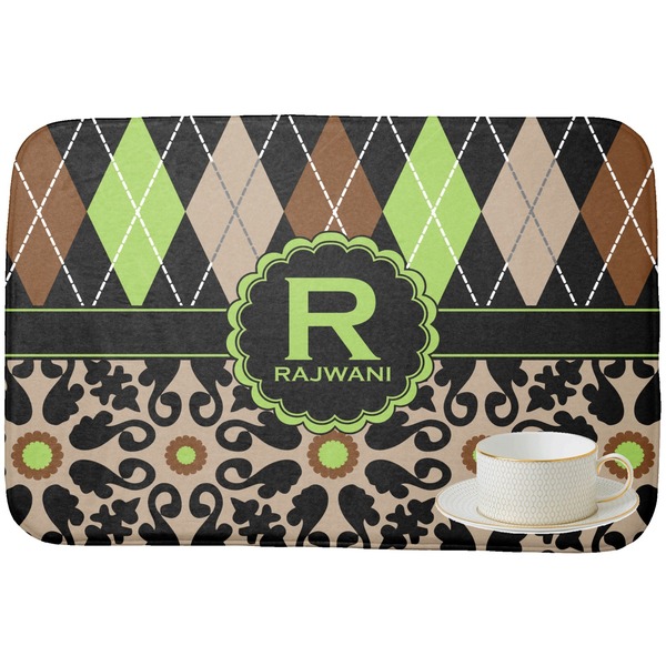 Argyle & Moroccan Mosaic Dish Drying Mat