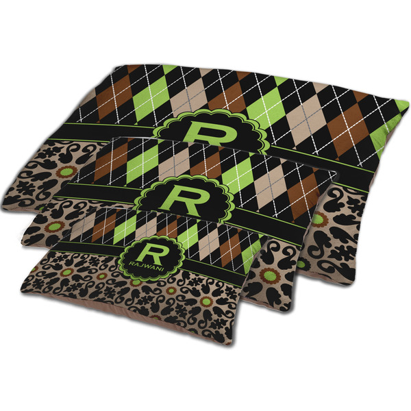 Argyle & Moroccan Mosaic Dog Beds - MAIN (sm, med, lrg)