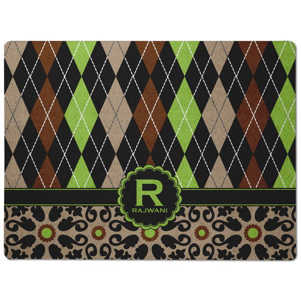 Argyle & Moroccan Mosaic Dog Food Mat - Medium without bowls