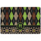 Argyle & Moroccan Mosaic Dog Food Mat w/ Name and Initial