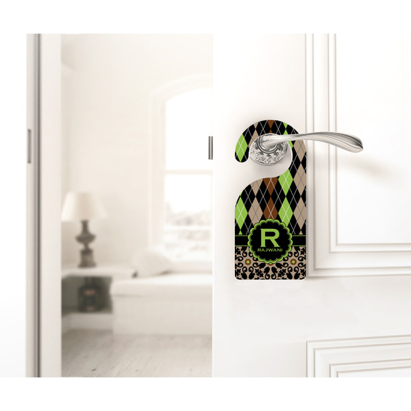Argyle & Moroccan Mosaic Door Hanger - LIFESTYLE
