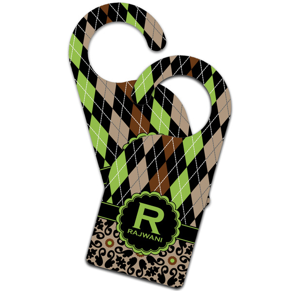 Argyle & Moroccan Mosaic Door Hanger - MAIN