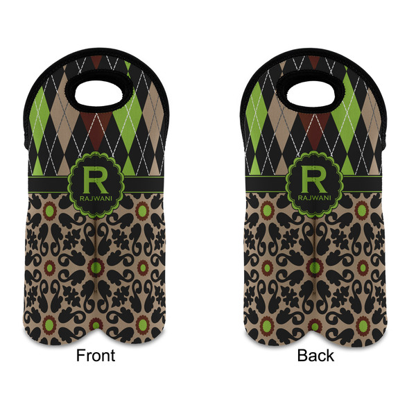 Argyle & Moroccan Mosaic Double Wine Tote - APPROVAL (new)