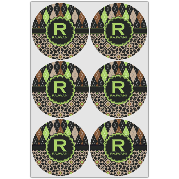 Argyle & Moroccan Mosaic Drink Topper - Large - Set of 6