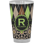Argyle & Moroccan Mosaic Pint Glass - Full Color (Personalized)