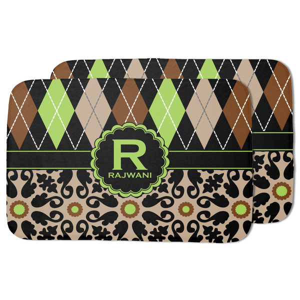 Argyle & Moroccan Mosaic Drying Dish Mat - MAIN