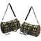 Argyle & Moroccan Mosaic Duffle bag large front and back sides