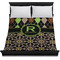 Argyle & Moroccan Mosaic Duvet Cover - Queen - On Bed - No Prop