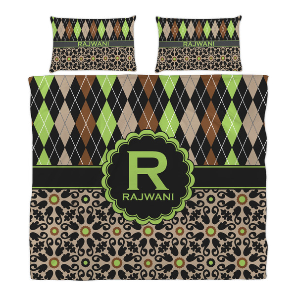 Argyle & Moroccan Mosaic Duvet Cover Set - King - Alt Approval
