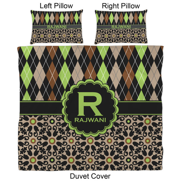 Argyle & Moroccan Mosaic Duvet Cover Set - King - Approval