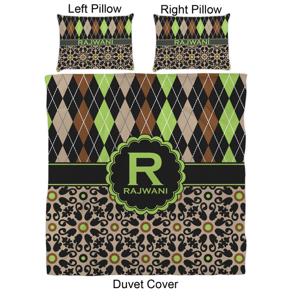 Argyle & Moroccan Mosaic Duvet Cover Set - Queen - Approval