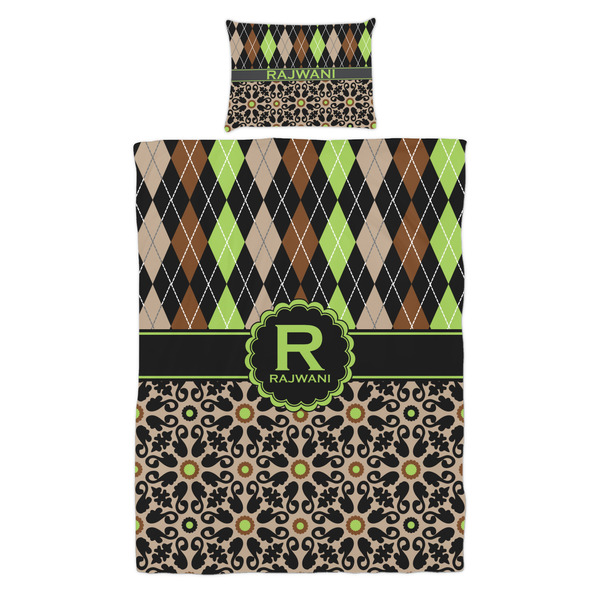 Argyle & Moroccan Mosaic Duvet Cover Set - Twin - Alt Approval