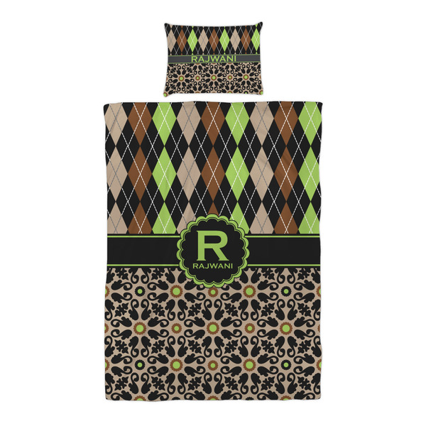 Argyle & Moroccan Mosaic Duvet Cover Set - Twin XL - Alt Approval