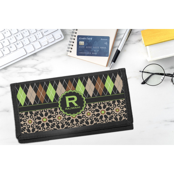 Argyle & Moroccan Mosaic DyeTrans Checkbook Cover - LIFESTYLE