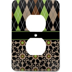 Argyle & Moroccan Mosaic Electric Outlet Plate