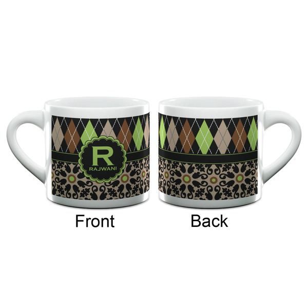 Argyle & Moroccan Mosaic Espresso Cup - 6oz (Double Shot) (APPROVAL)