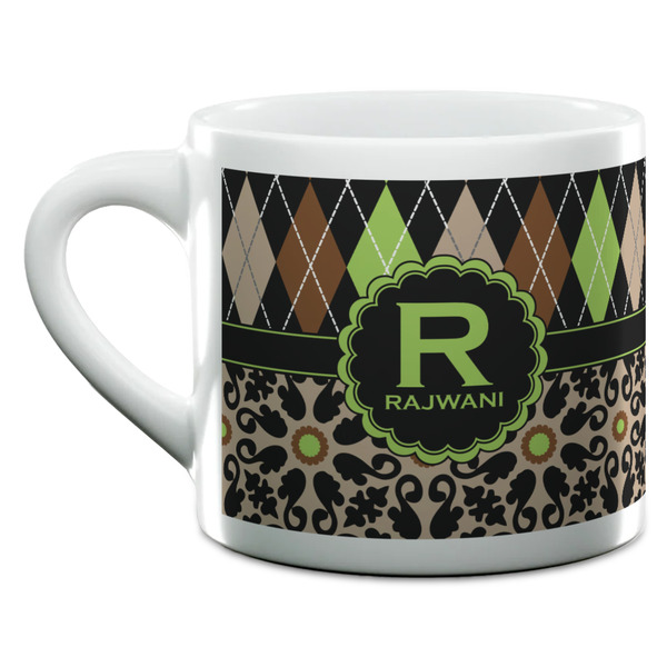 Argyle & Moroccan Mosaic Espresso Cup - 6oz (Double Shot) (MAIN)