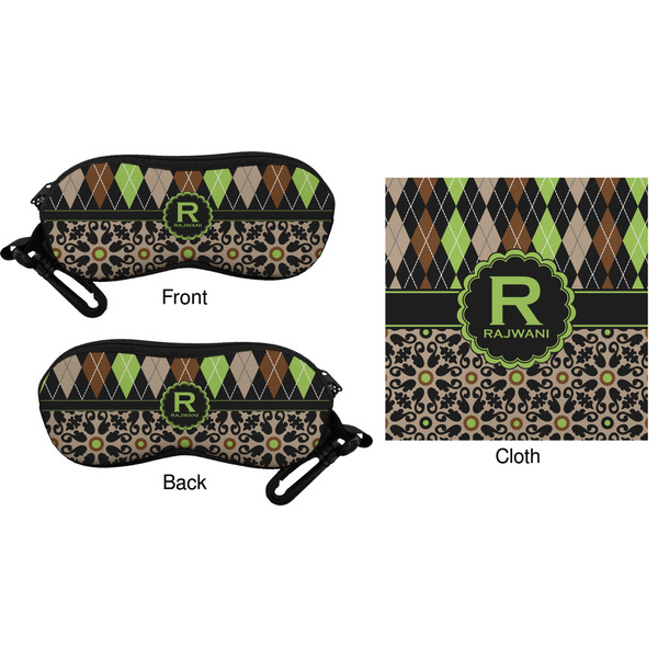 Argyle & Moroccan Mosaic Eyeglass Case & Cloth (Approval)